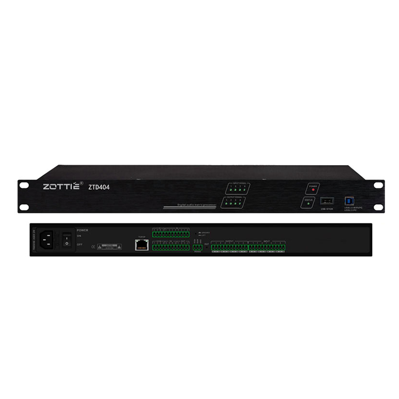 ZTD404  4进4出数字音频矩阵处置惩罚器