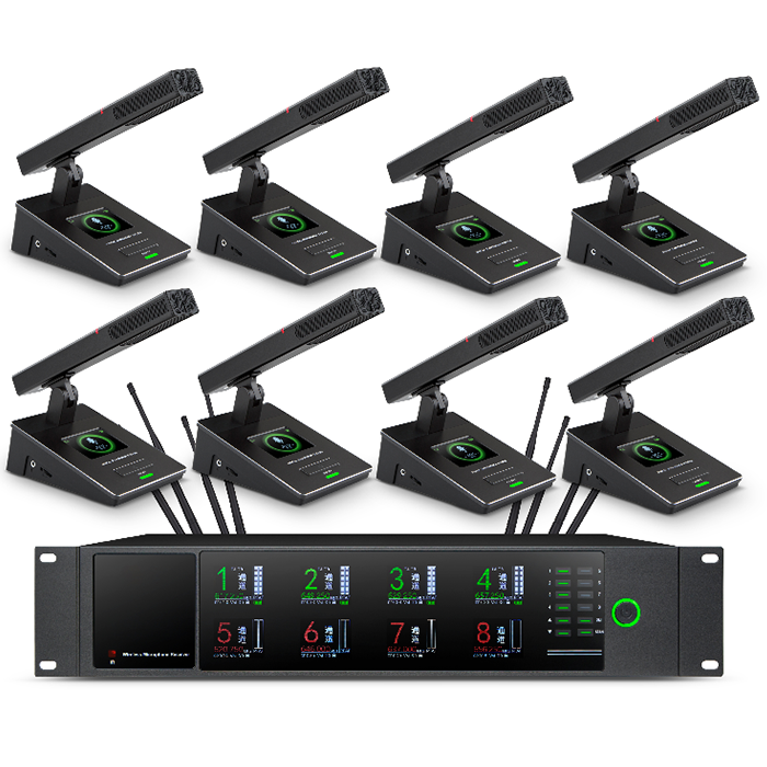 BK-9738  U段一拖八无线聚会（方管）