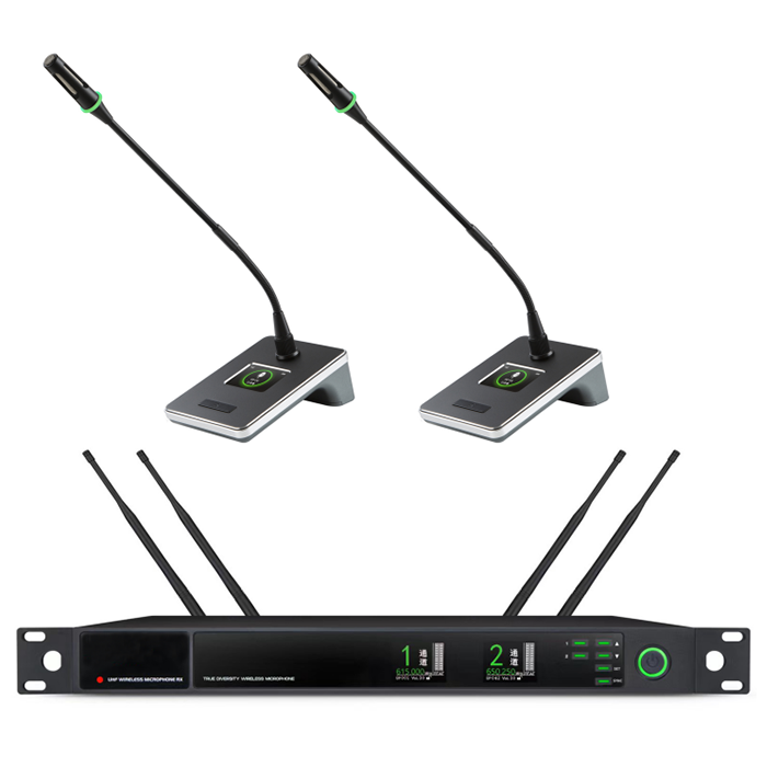 BK-9732  U段一拖二无线聚会（鹅颈）