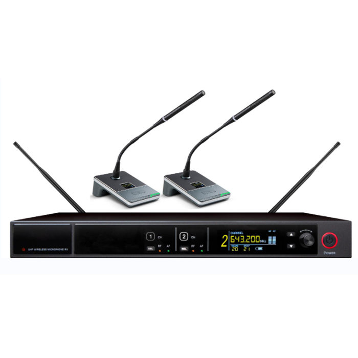 BK-8912  UHF一拖二无线聚会（鹅颈）