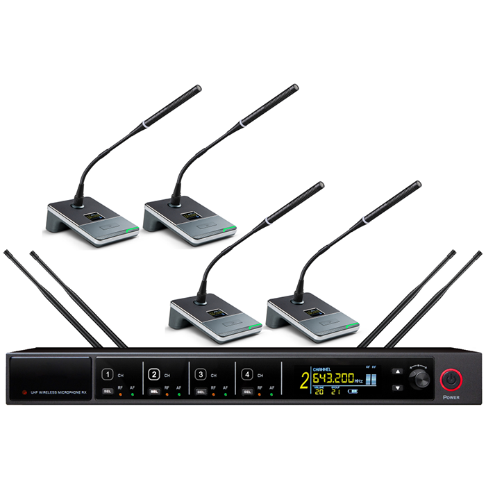 BK-8914  UHF一拖二无线聚会（鹅颈）