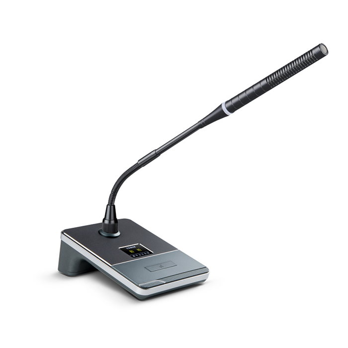 BK-6934B 双系统双备份数字讨论聚会系统代表单位 （彩色显示屏/铝面板）（八芯T型线毗连/RJ网线）