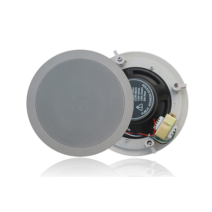 ZY610CF  6寸10W定阻吸顶副箱，开孔尺寸Ф166mm*76mm