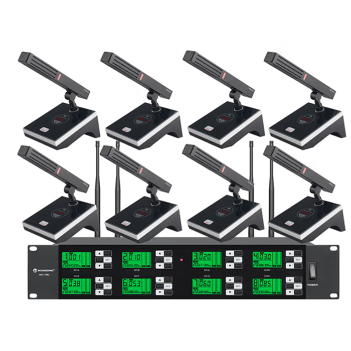 MSU-1886  无线一拖八方管聚会话筒