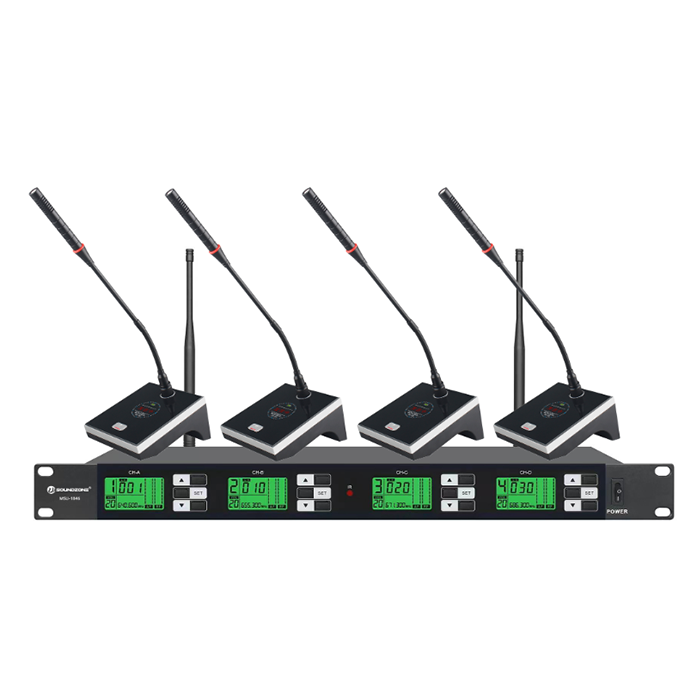 MSU-1846  无线一拖四鹅颈聚会话筒