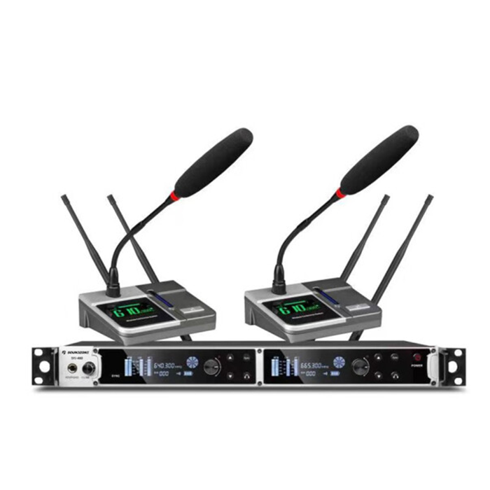 SYJ-460  一拖二无线鹅颈聚会话筒  